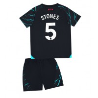 Manchester City John Stones #5 Tredjedraktsett Barn 2023-24 Kortermet (+ Korte bukser)